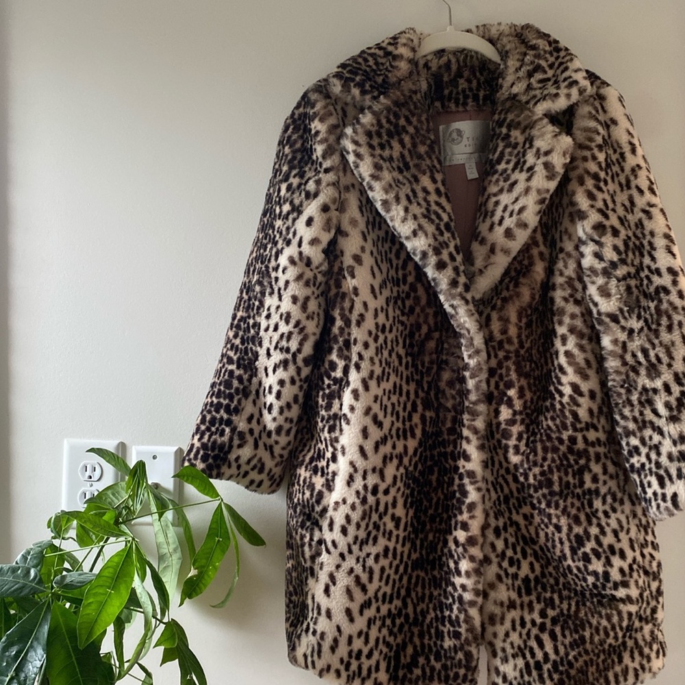 FAUX FUR CHEETAH COAT